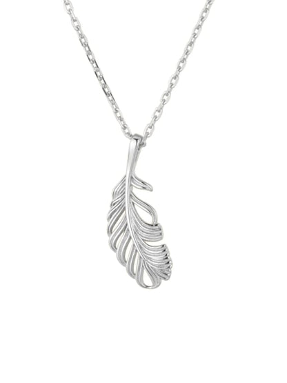 Flying Saucers leaf pendant s/s