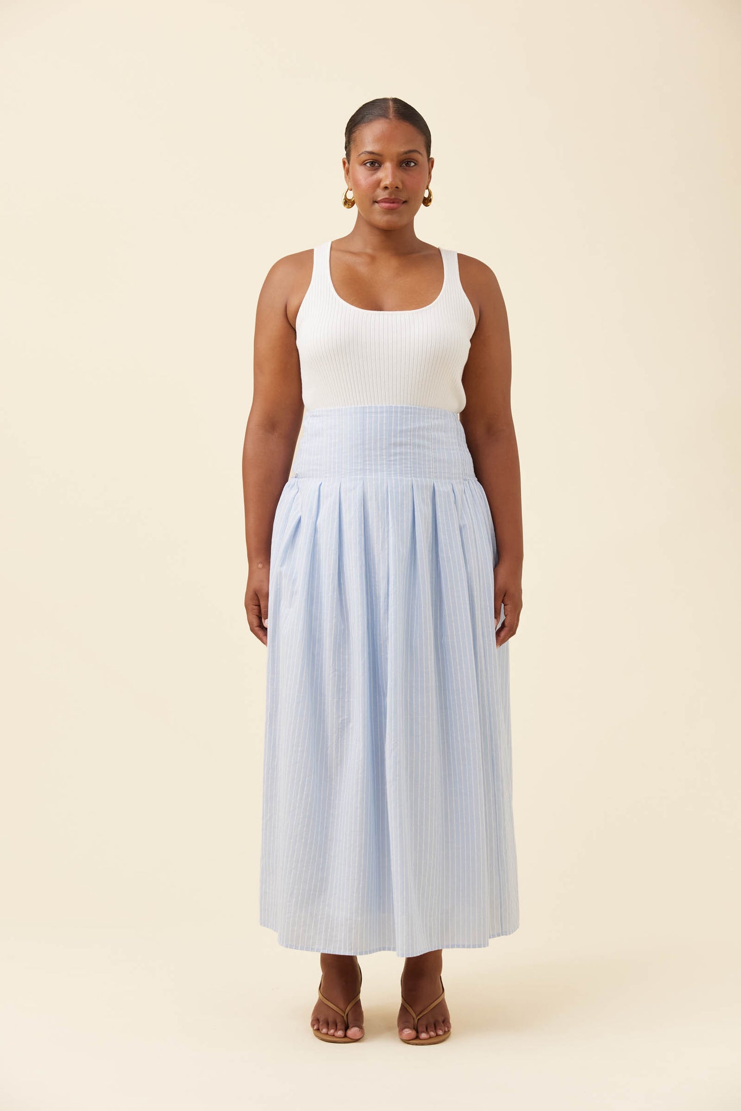 Isle of mine Lyndell maxi skirt light blue