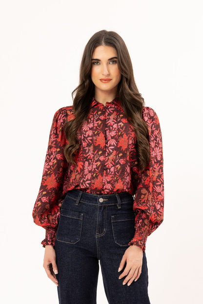 Leila + Luca Soho Blouse - Garnet Petal

Regular price $139.90