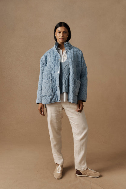 Eb +Ive Sandi Quilted Jacket Denim