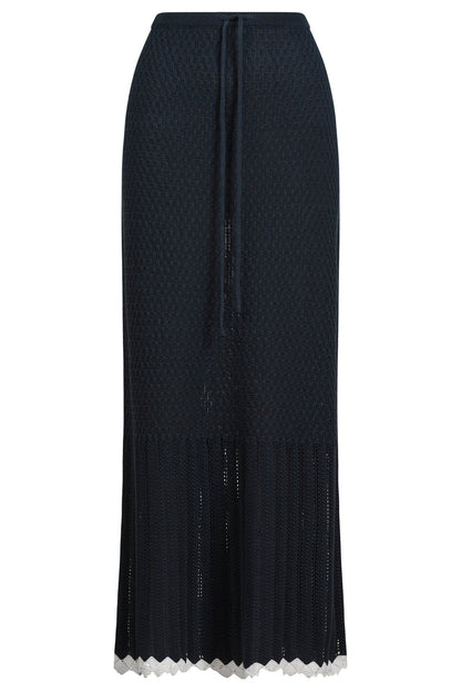 Isle of mine ida knit skirt  navy