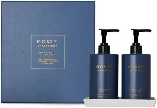 Moss St sand Le wood and sea salt hand/body wash /cream
