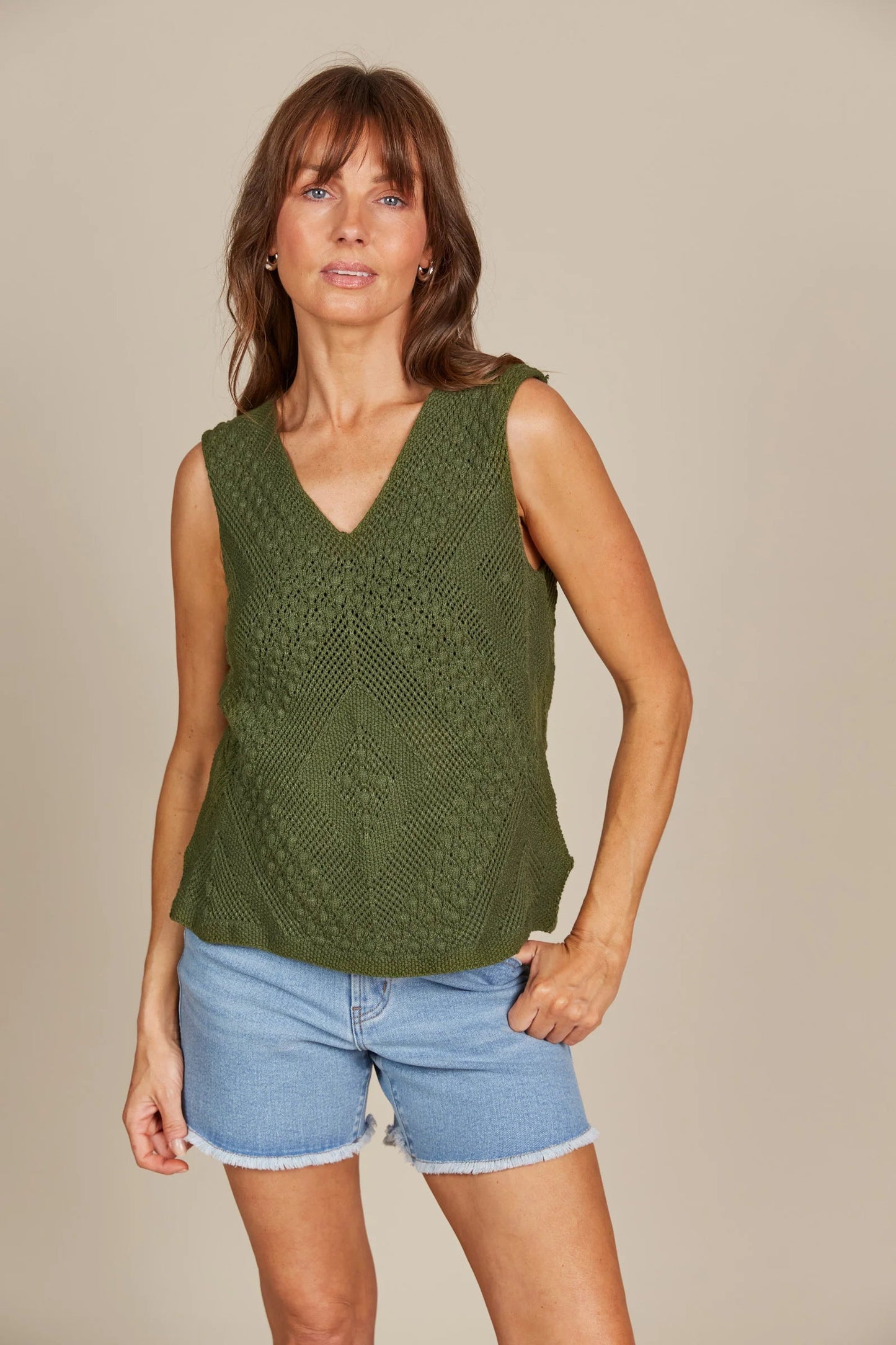 Isle of mine Sylvia Top Olive