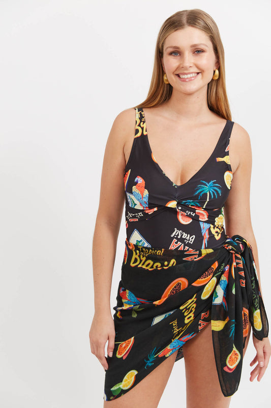 Haven cabana sarong black