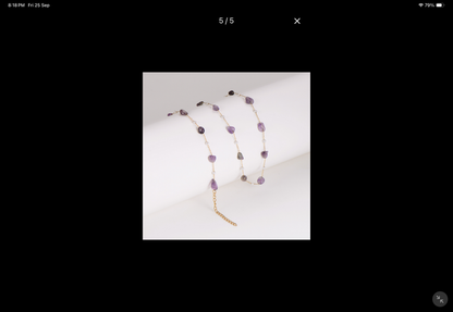 Flying Saucers AMETHYST necklace and bracelet set pre order