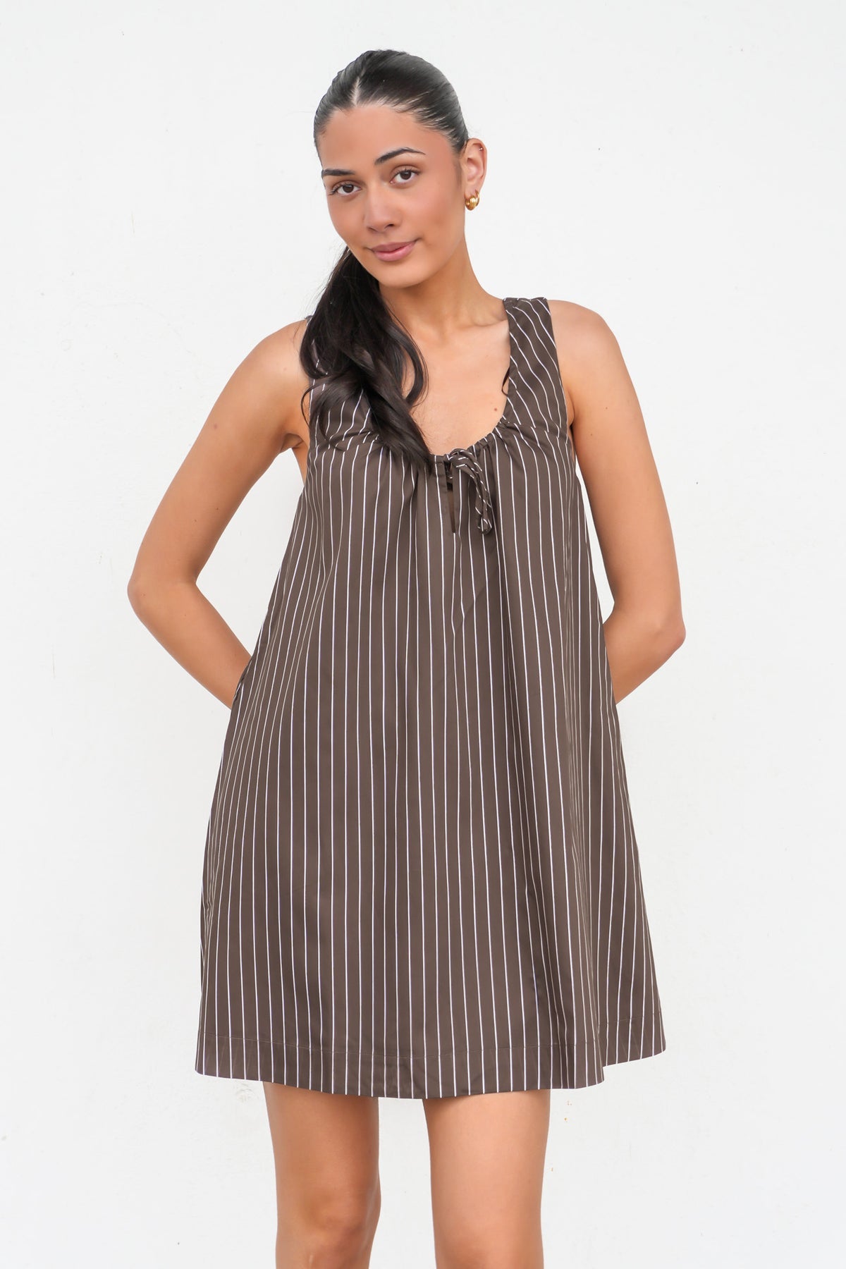 Sass Nola stripe mini dress
