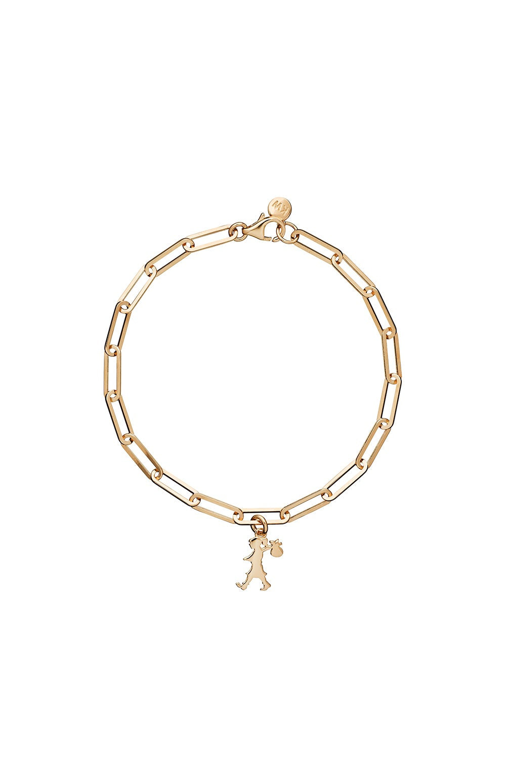 Karen Walker runaway girl charmed bracelet gold