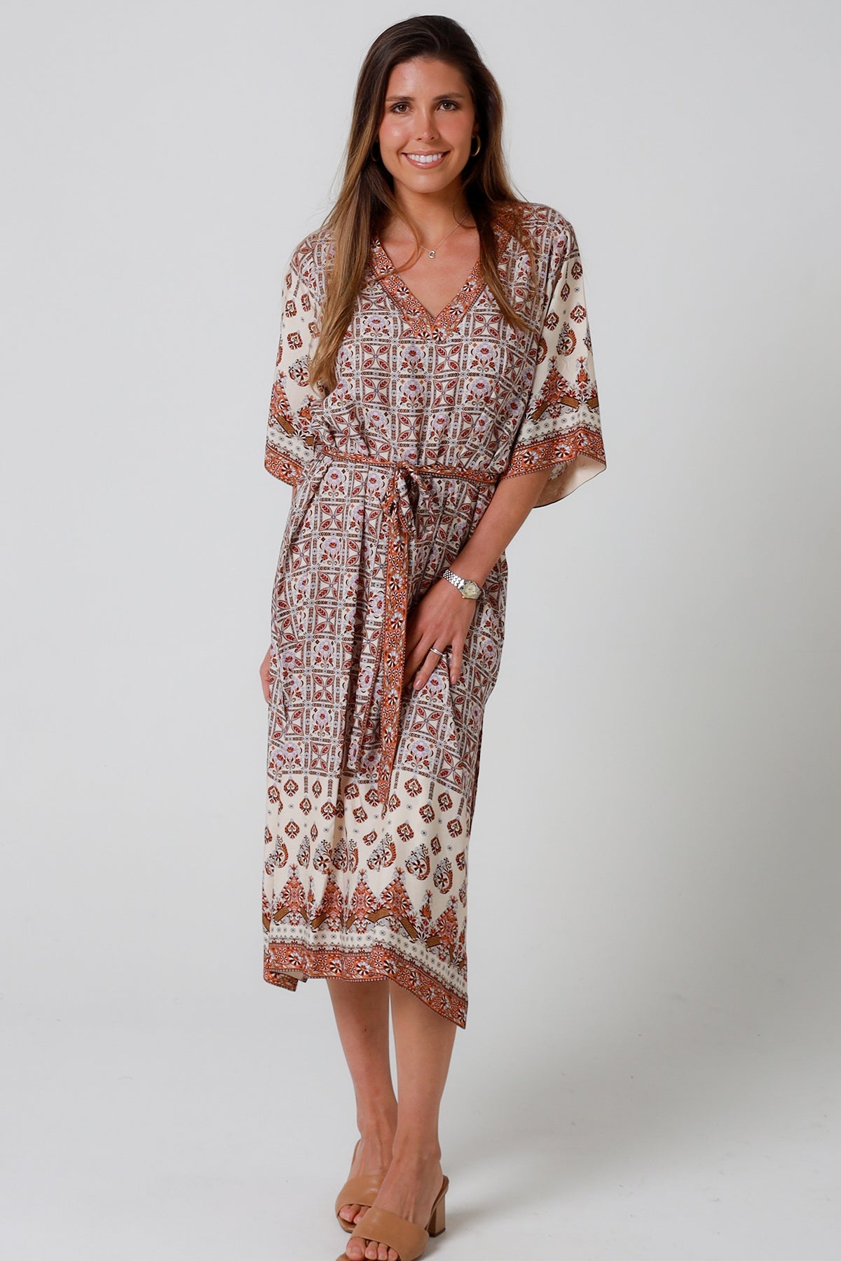 Boho Tori midi dress