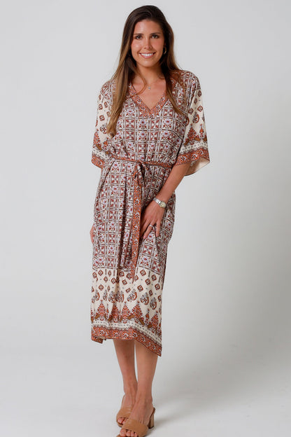 Boho Tori midi dress