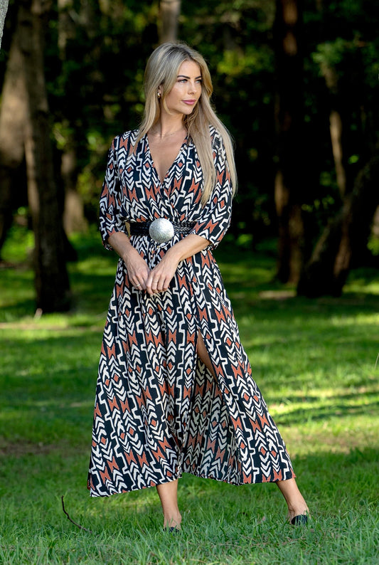 Tribal print dress Myee