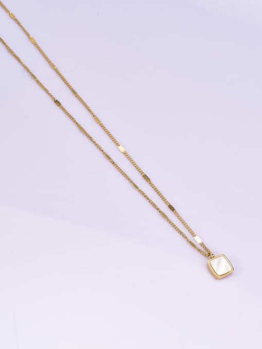 Flying Saucers minimalistic necklace Square