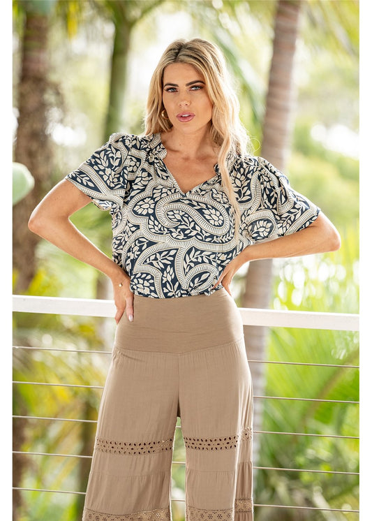 Laura  Flare Sleeve Top