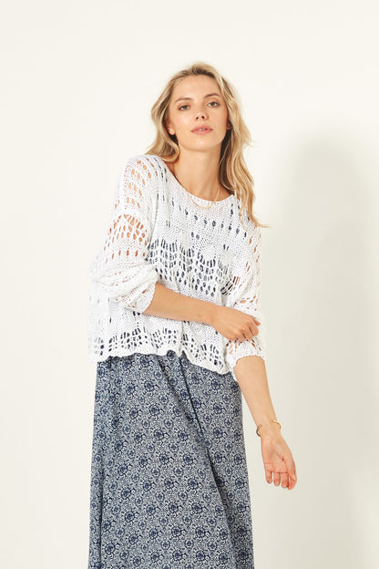 White Lemon tree Ibiza knit