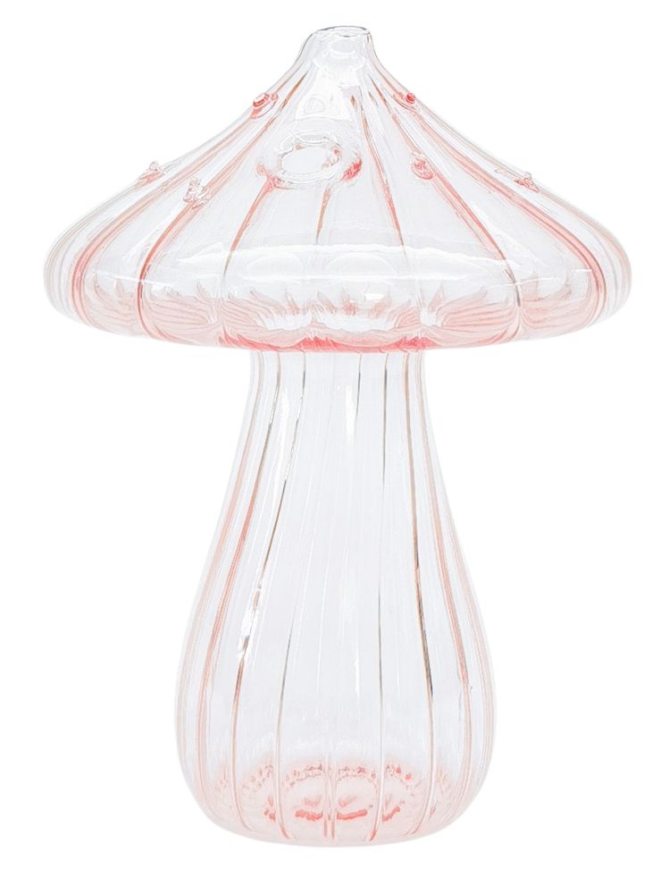 Toadstool bud vase pink