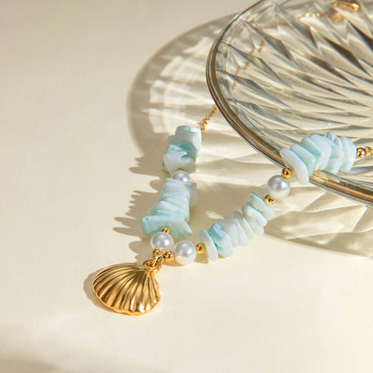Flying Saucers seashell necklace pre order