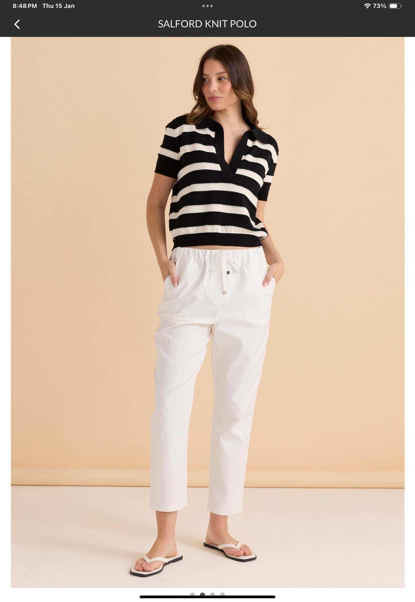 BettyBasics Salford knit polo Navy