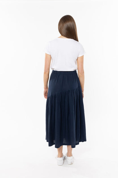 Seeking Lola Devine Maxi Skirt denim