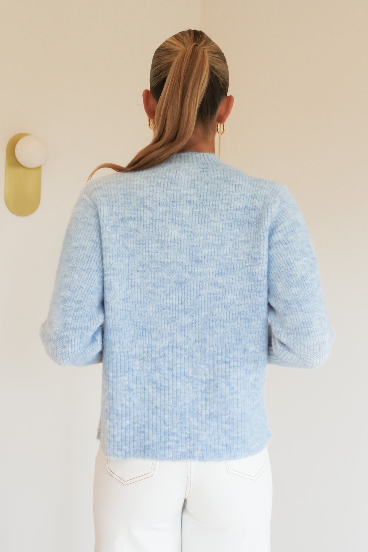 Sass Marlo boxy rib knit