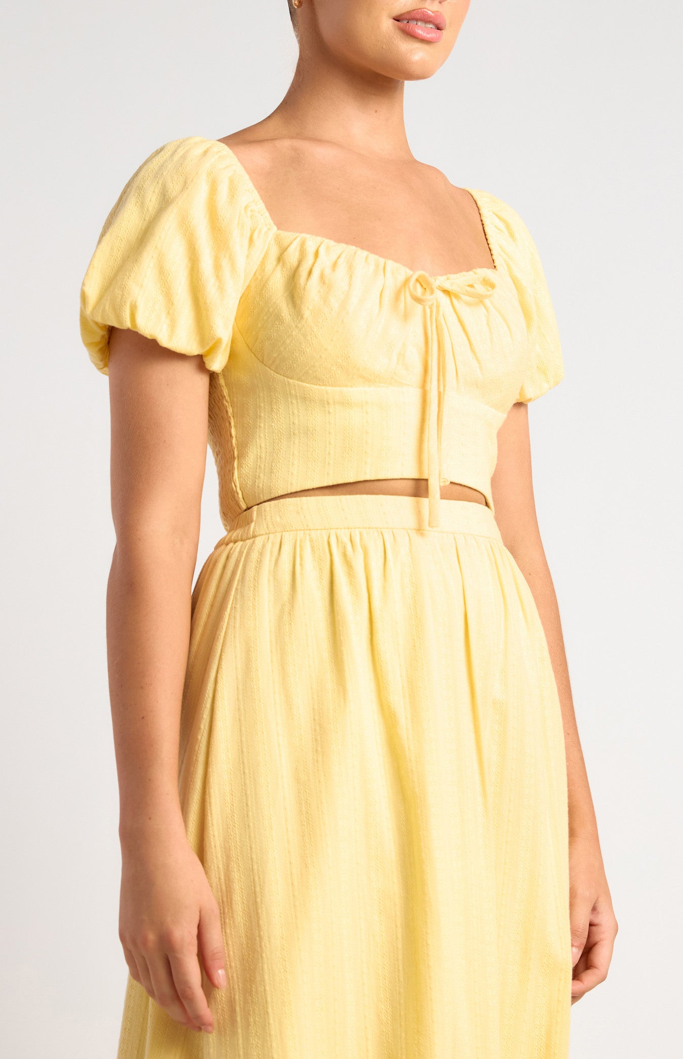 Cotton top and skirt