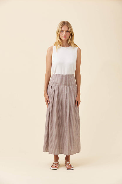 Isle of mine Lyndell maxi skirt Taupe