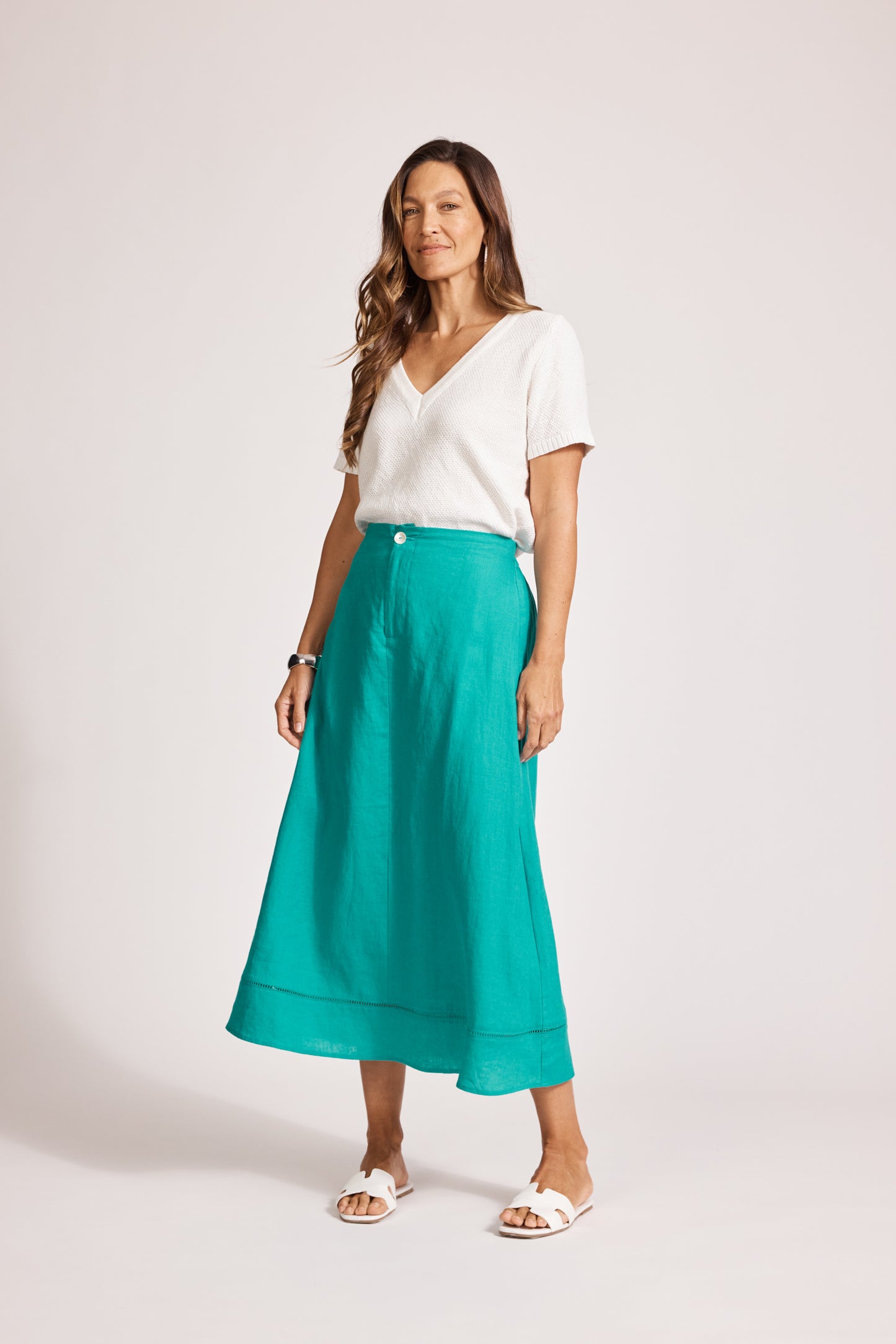 Eb &Ive Miramar maxi skirt Lagoon