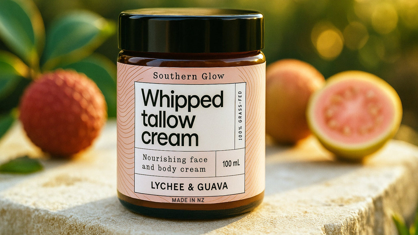 Southern Glow Lychee and Guava tallow cream