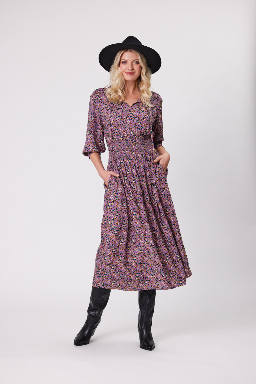 Lemon Tree Grace dress Purple