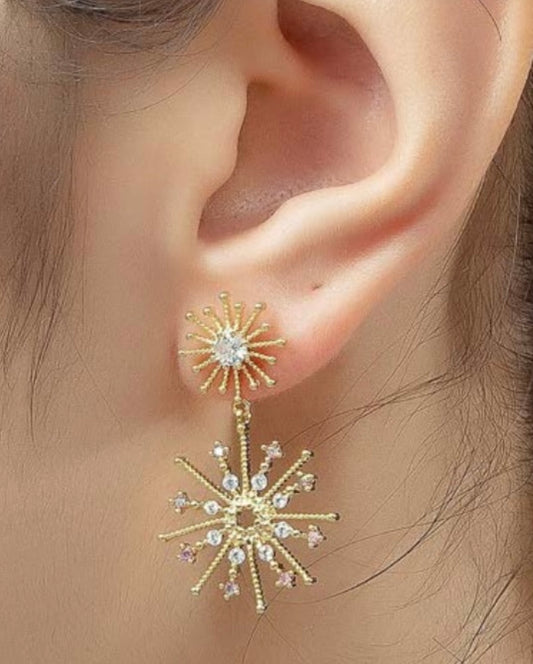 Gregory Ladner fine starburst drop earring