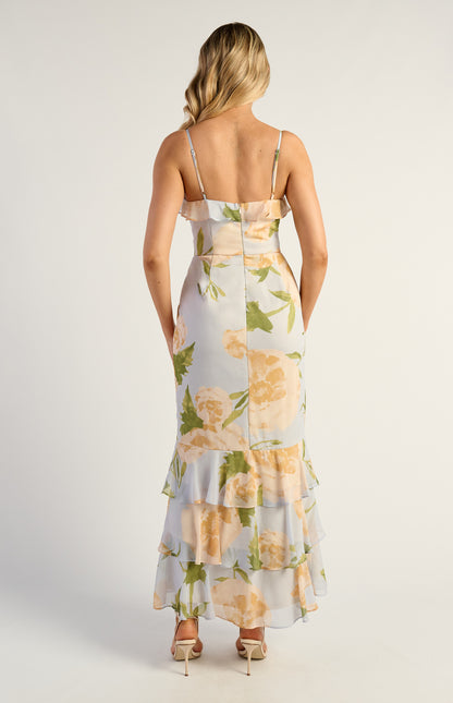 Floral chiffon dress