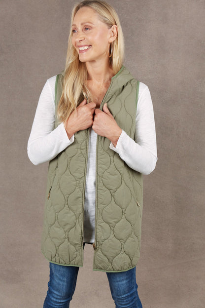 Eb & Ive rib vest Sage