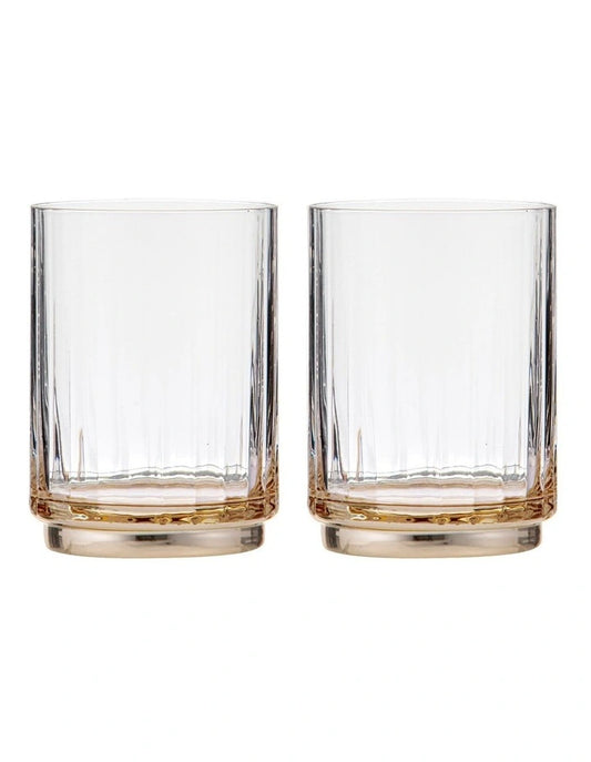 Valentinalowballtumblerset of two clear