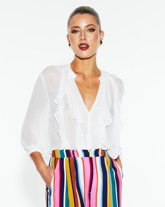 Fate&Becker just love frill blouse ivory