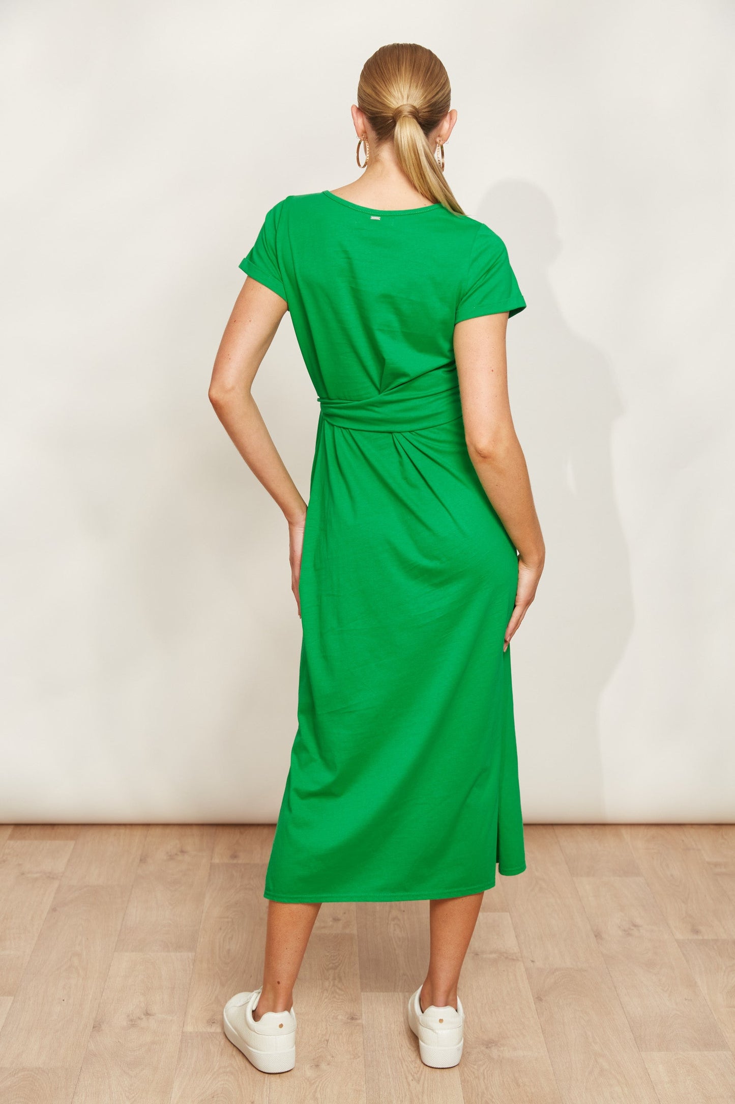 Eb &Ive Varanno Tie Dress Emerald