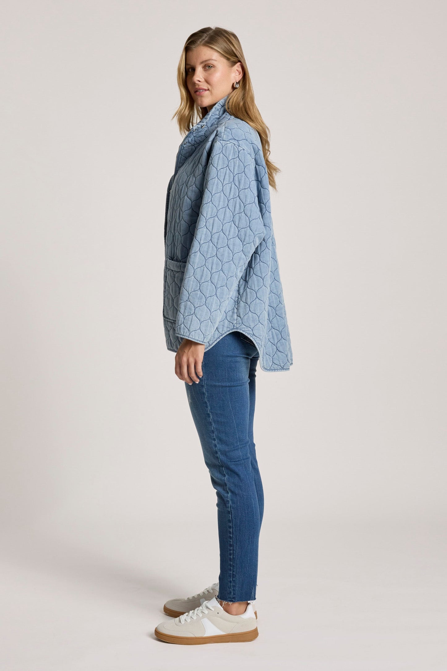 Eb +Ive Sandi Quilted Jacket Denim