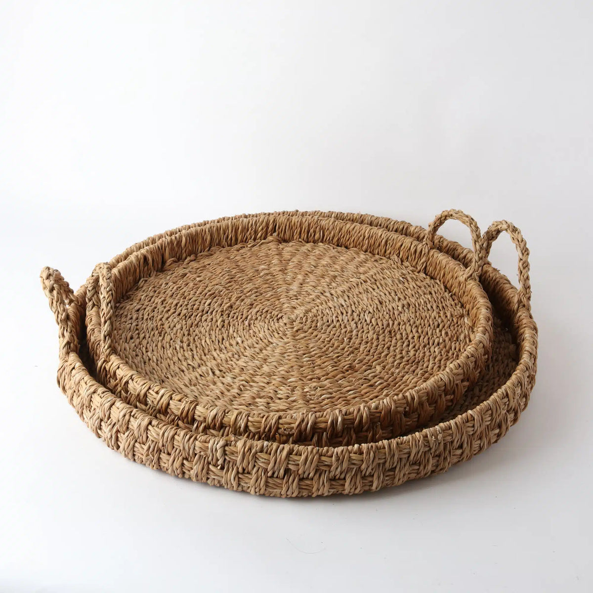 Seagrass set/2 Trays Round XL
