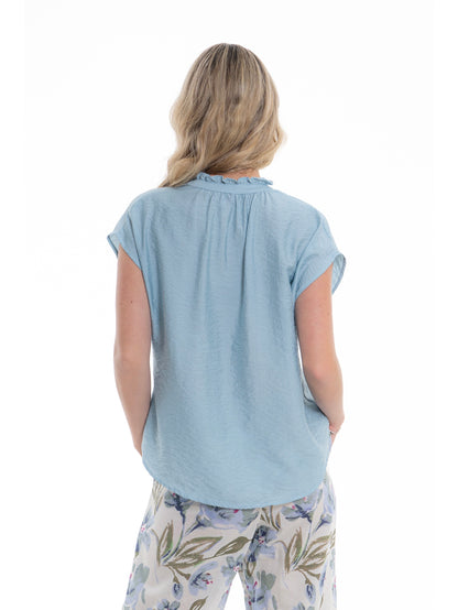 Hampton top dusky blue