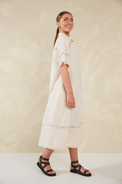 Haven Adelfia shirt Dress  Cannoli