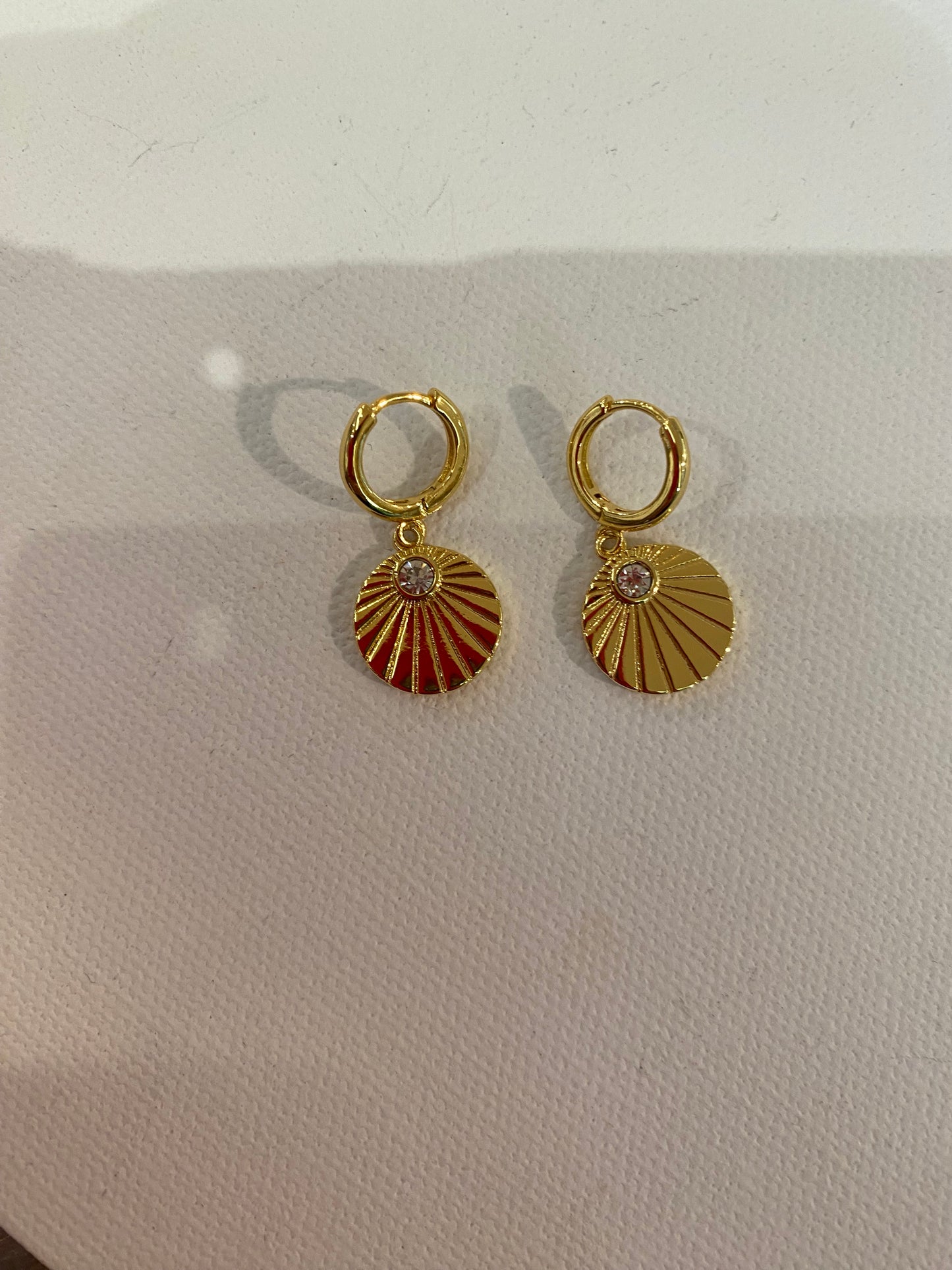 Flying Saucers Sunburst Earrings