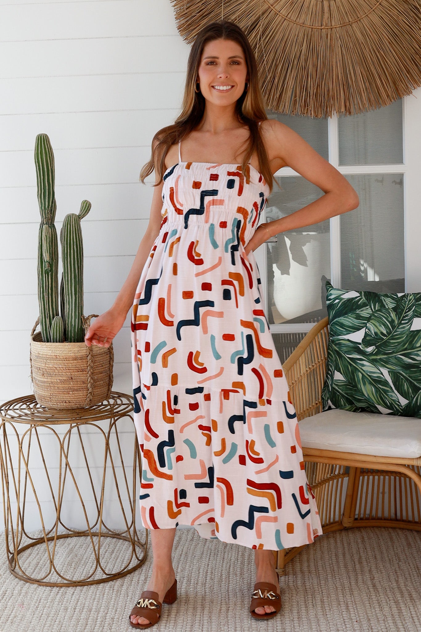 Raquel slip midi dress