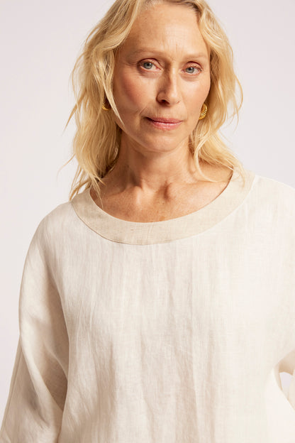 Eb +Ive Maris relaxed top one size white/tusk