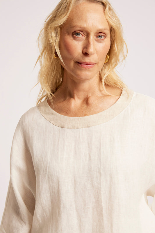 Eb +Ive Maris relaxed top one size white/tusk