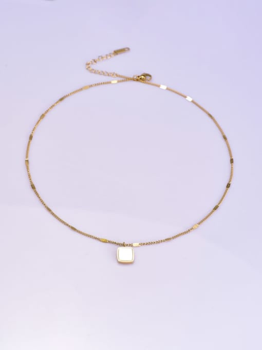 Flying Saucers minimalistic necklace Square