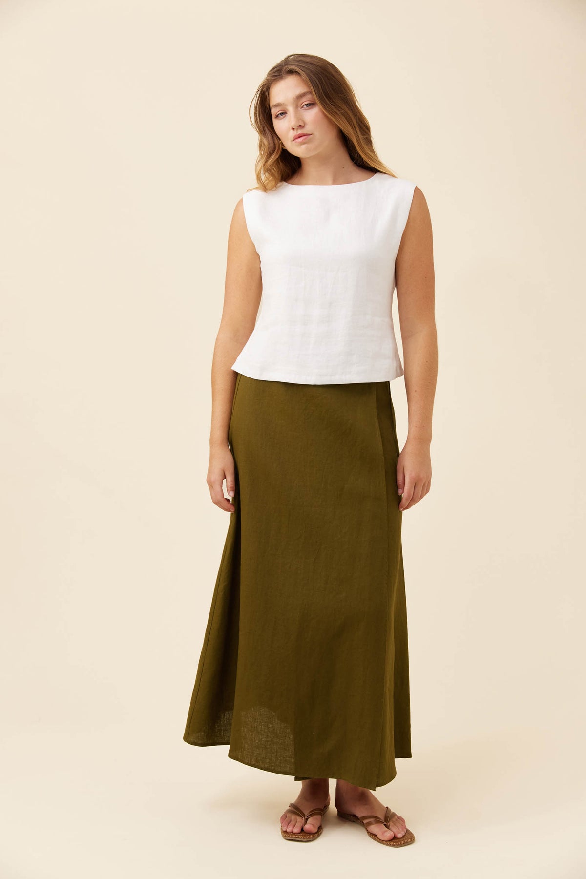 Isle of mine Wrap skirt olive