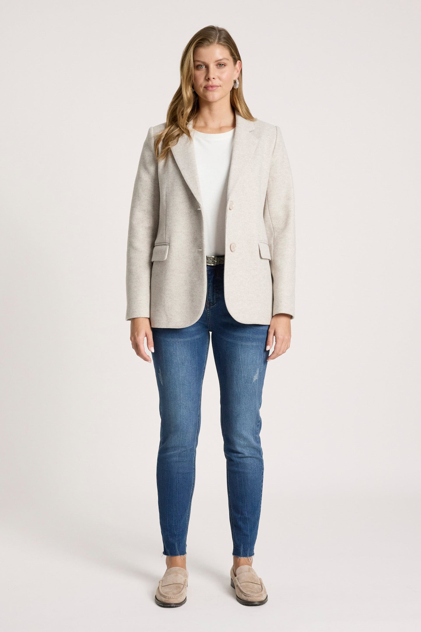 Eb + Ive Sable Blazer Bisque