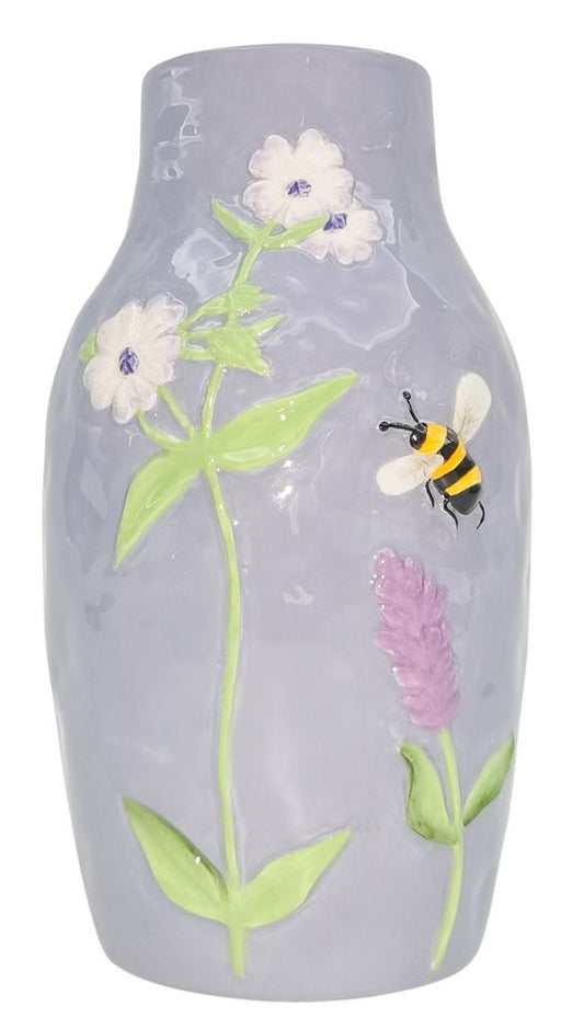 Ella vase mauve 22 cm