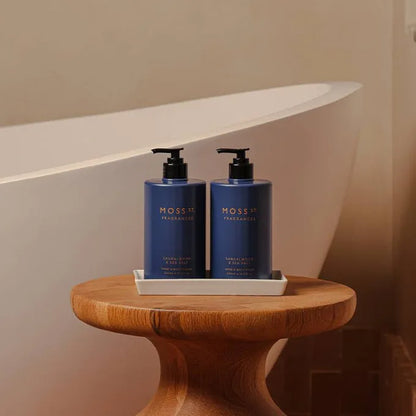 Moss St sand Le wood and sea salt hand/body wash /cream