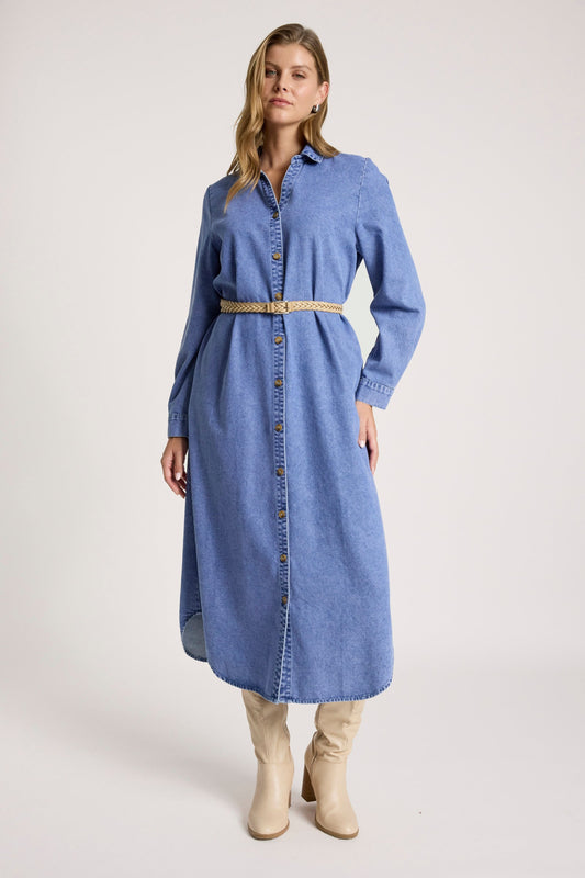 Eb +Ive denim shirt dress