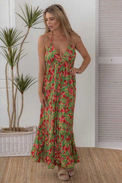 Lucia Maxi Halter Dress