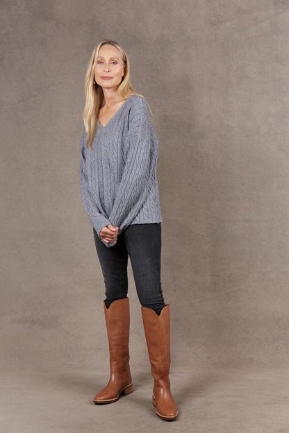 Eb &Ive Alana Cable knit smoke