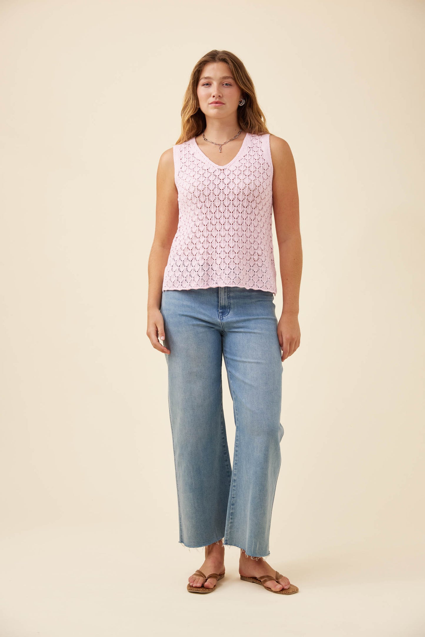 Isle of mine Mia knit top Light pink